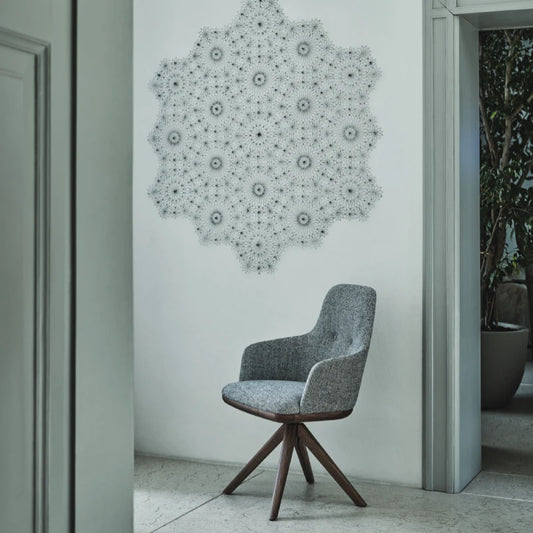 Luxury Connie Swivel Dining Chair Modern Italian Style for Villa