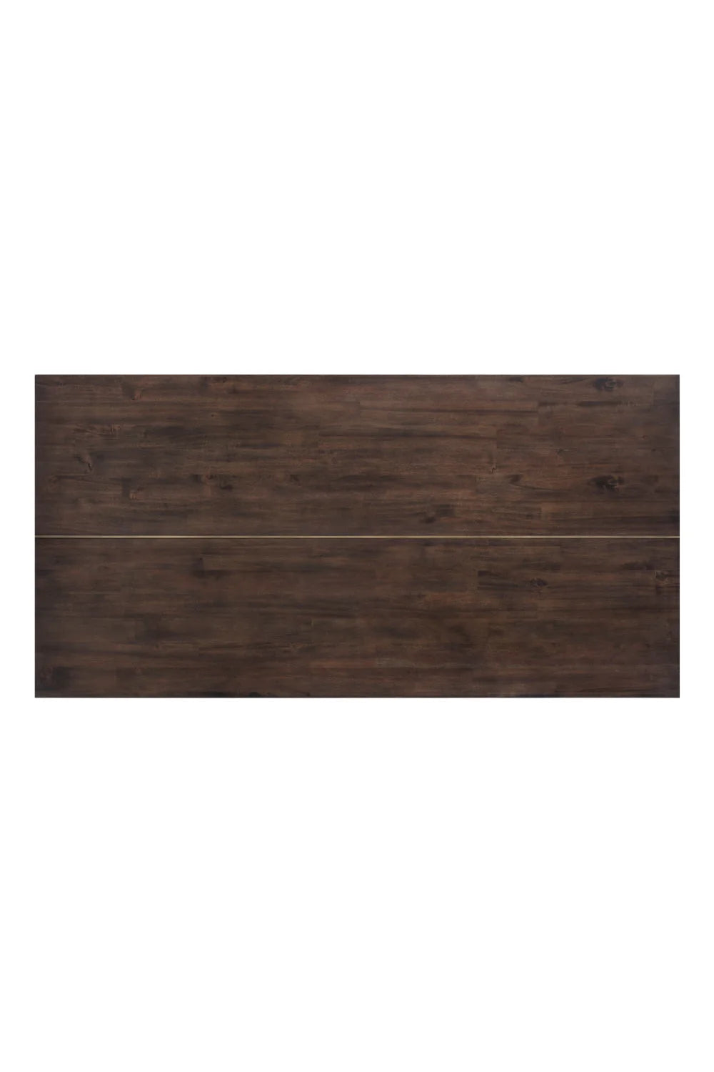 Luxury Contemporary Wood Brass Dining Table Modern Italian Style for Villa