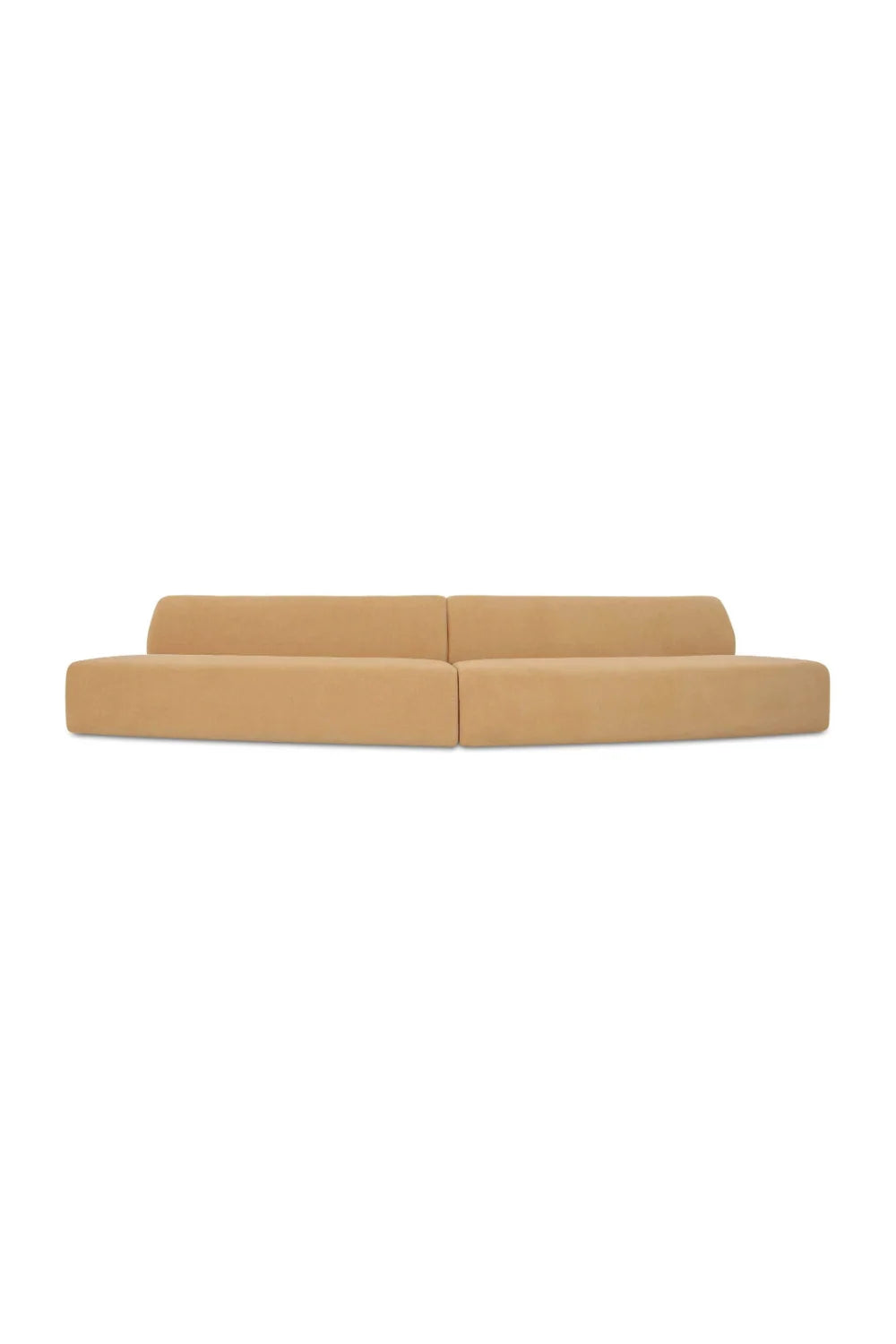 Luxury Convex 2-Piece Modular Sofa Modern Italian Style for Villa