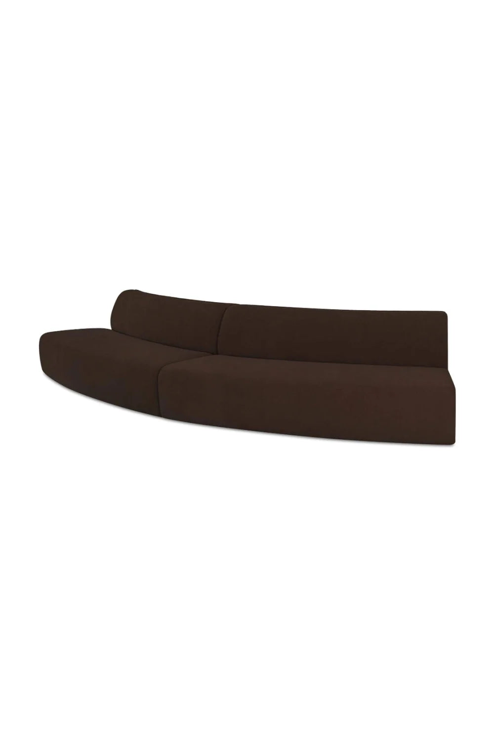 Luxury Convex 2-Piece Modular Sofa Modern Italian Style for Villa