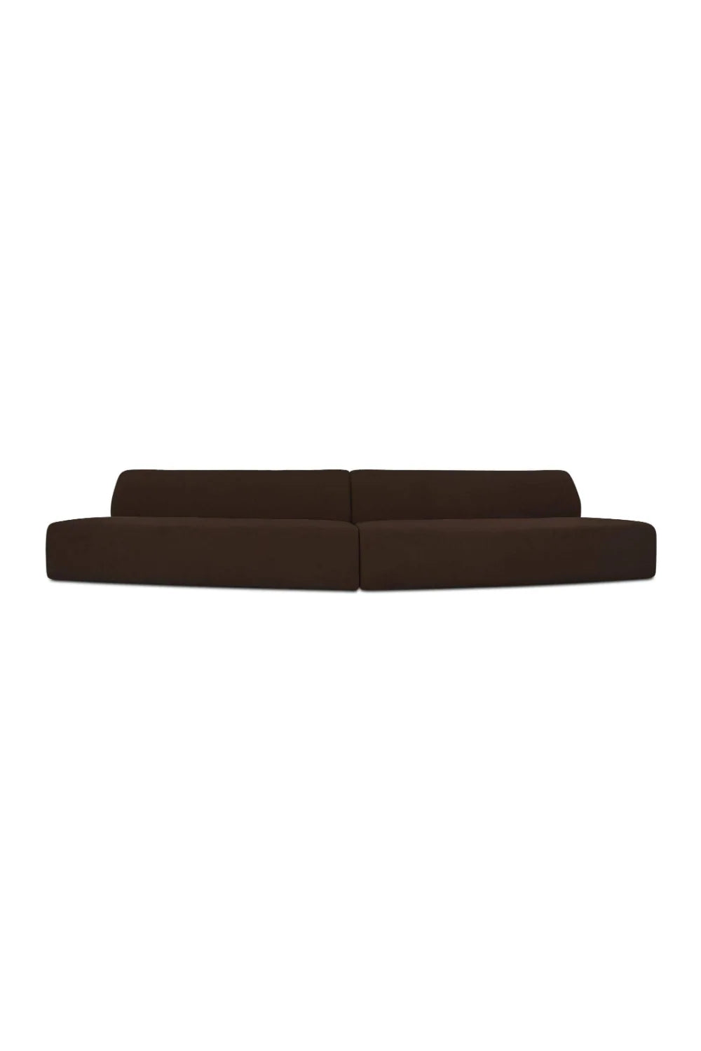 Luxury Convex 2-Piece Modular Sofa Modern Italian Style for Villa