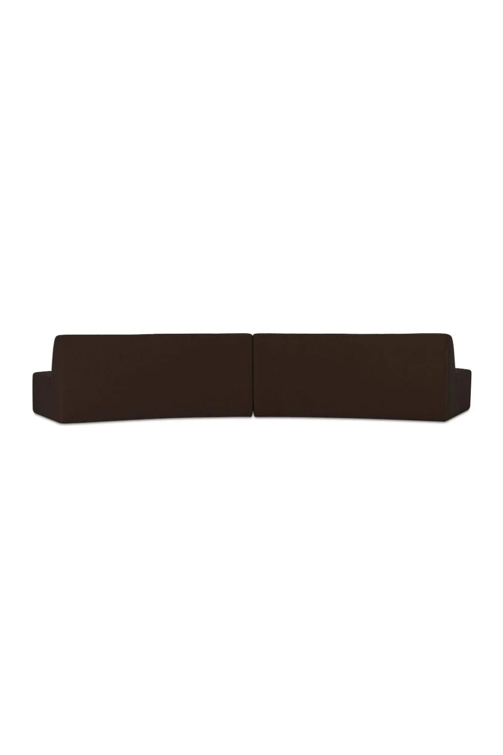 Luxury Convex 2-Piece Modular Sofa Modern Italian Style for Villa