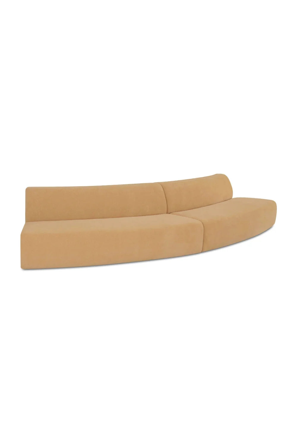 Luxury Convex 2-Piece Modular Sofa Modern Italian Style for Villa