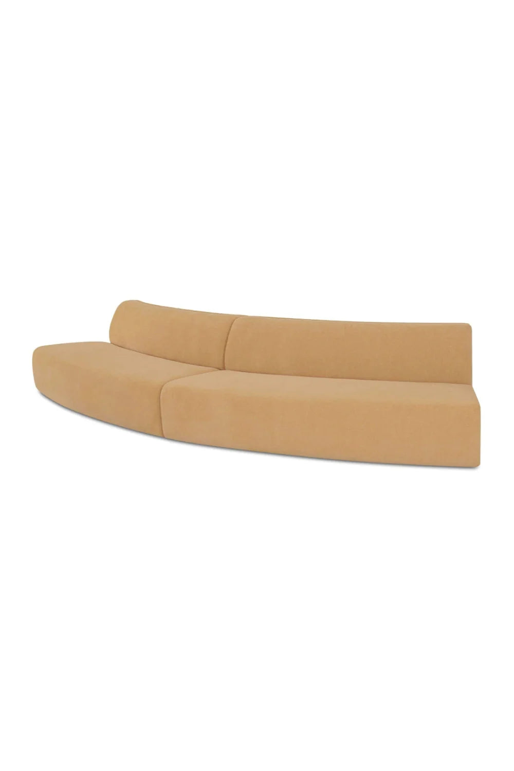 Luxury Convex 2-Piece Modular Sofa Modern Italian Style for Villa