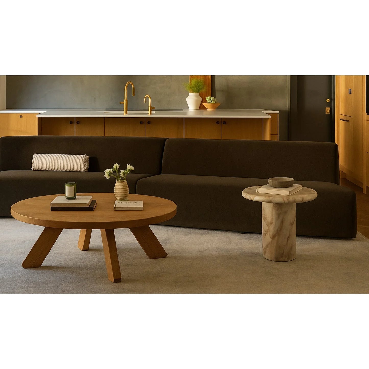 Luxury Convex Modular Sofa Modern Italian Style for Villa