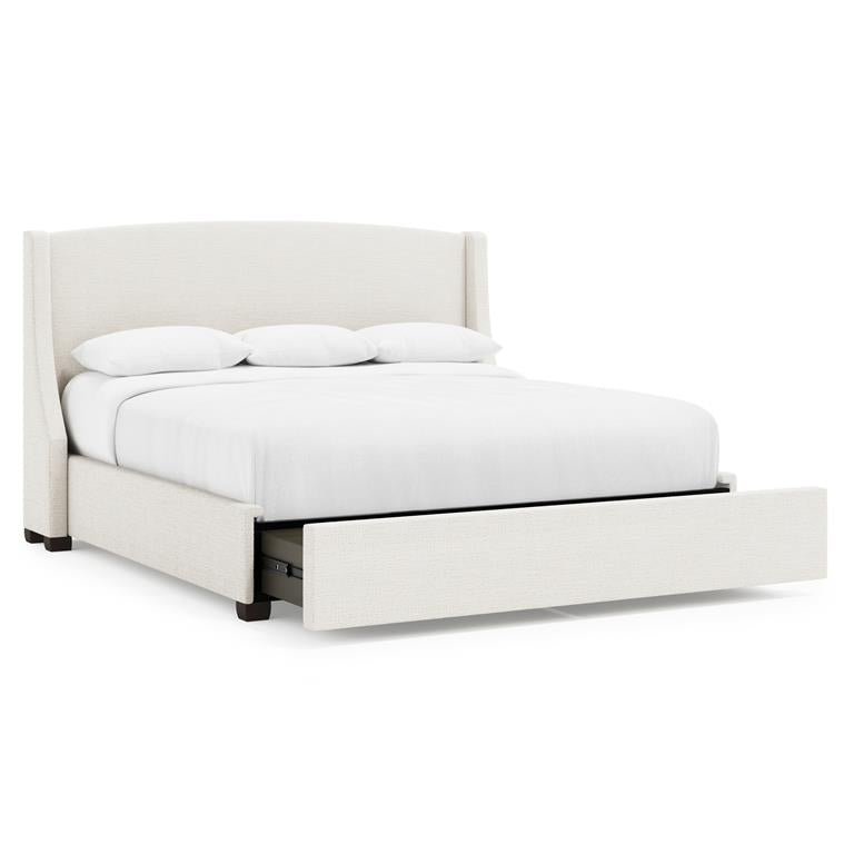 Luxury Cooper Fabric Storage Shelter Bed Modern Italian Style for Villa