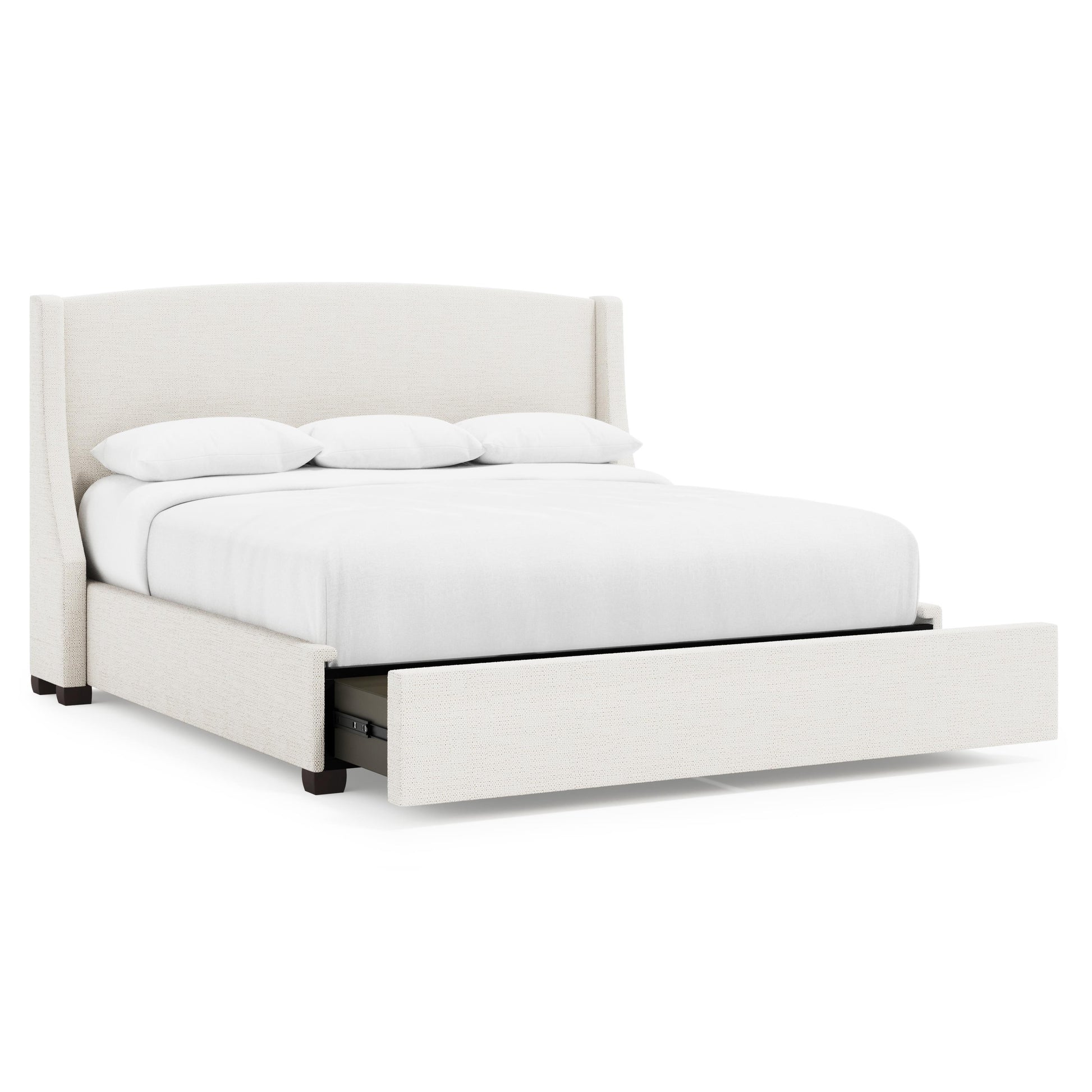 Luxury Cooper Fabric Storage Shelter Bed Modern Italian Style for Villa