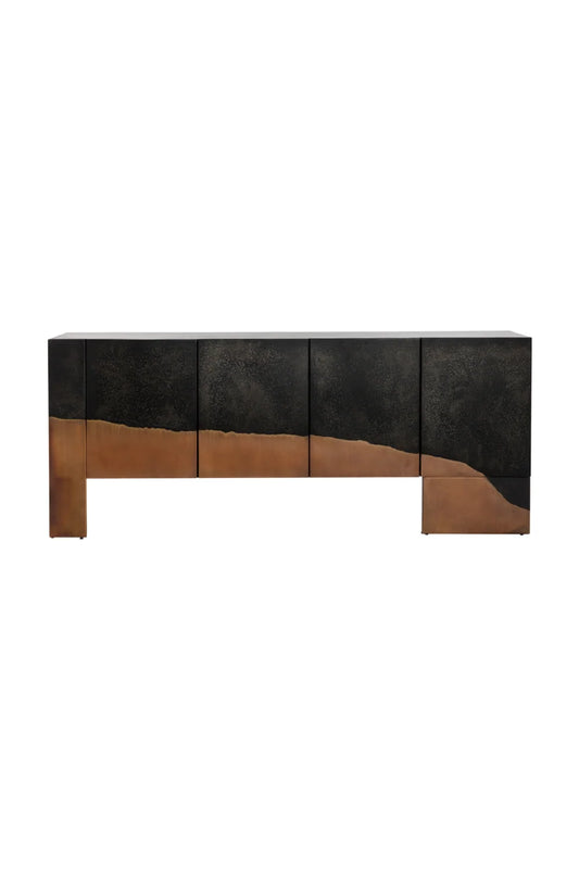 Luxury Copper Patina Sideboard European Style for Villa