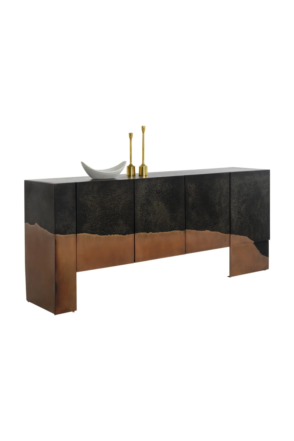 Luxury Copper Patina Sideboard European Style for Villa
