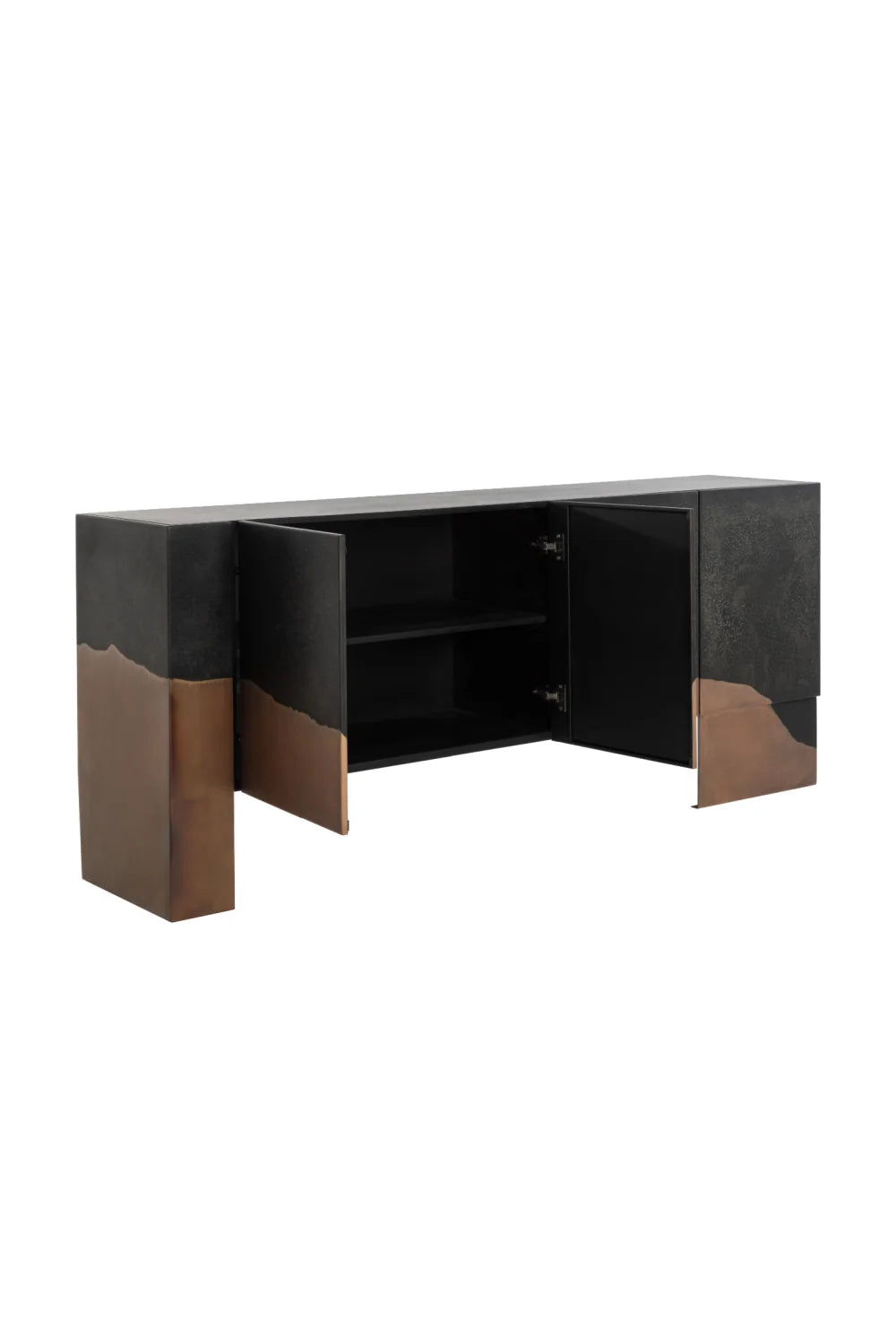 Luxury Copper Patina Sideboard European Style for Villa