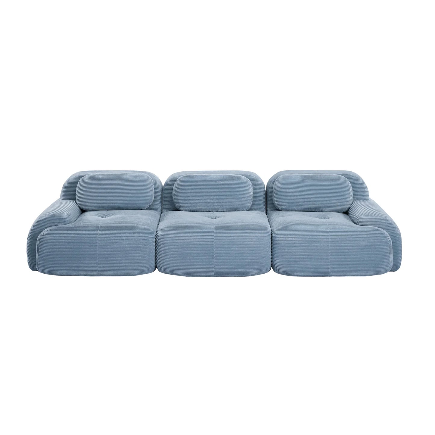 Luxury Corduroy Modular Sofa Modern Italian Style for Villa