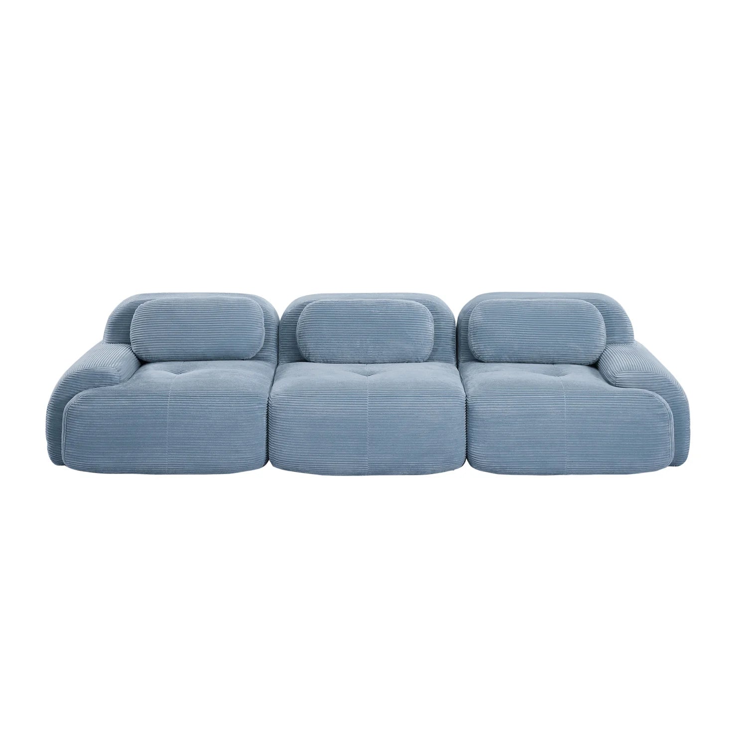 Luxury Corduroy Modular Sofa Modern Italian Style for Villa