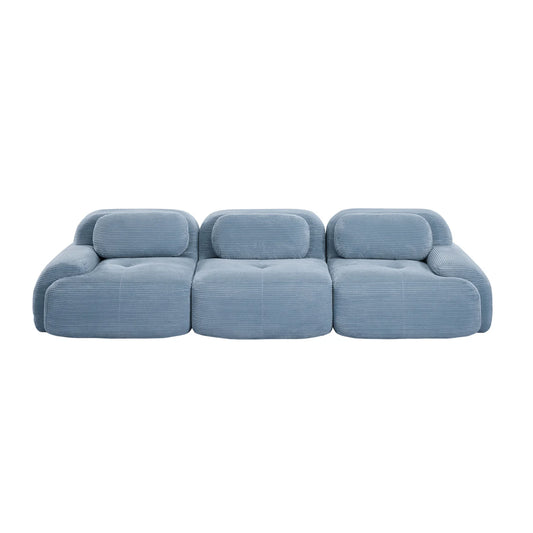 Luxury Corduroy Modular Sofa Modern Italian Style for Villa