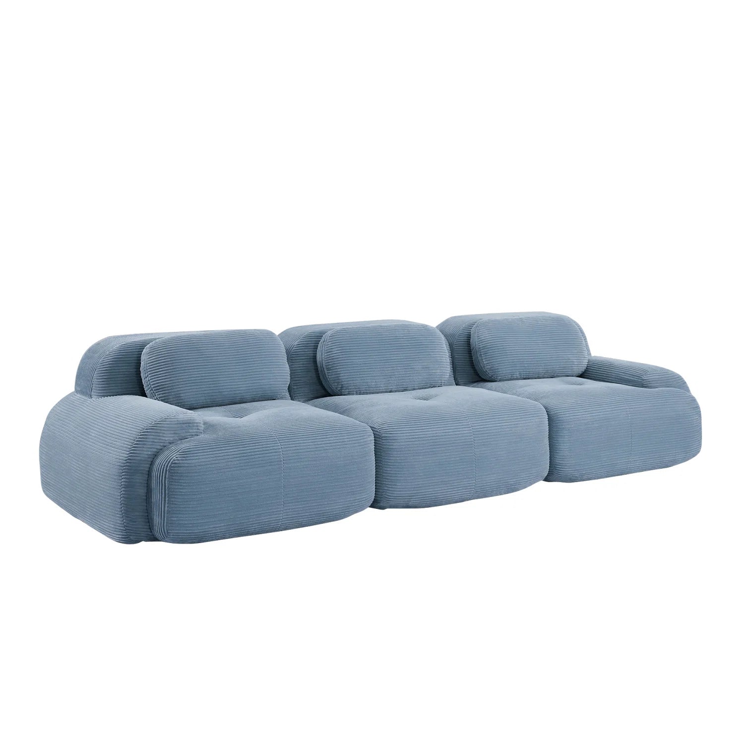 Luxury Corduroy Modular Sofa Modern Italian Style for Villa