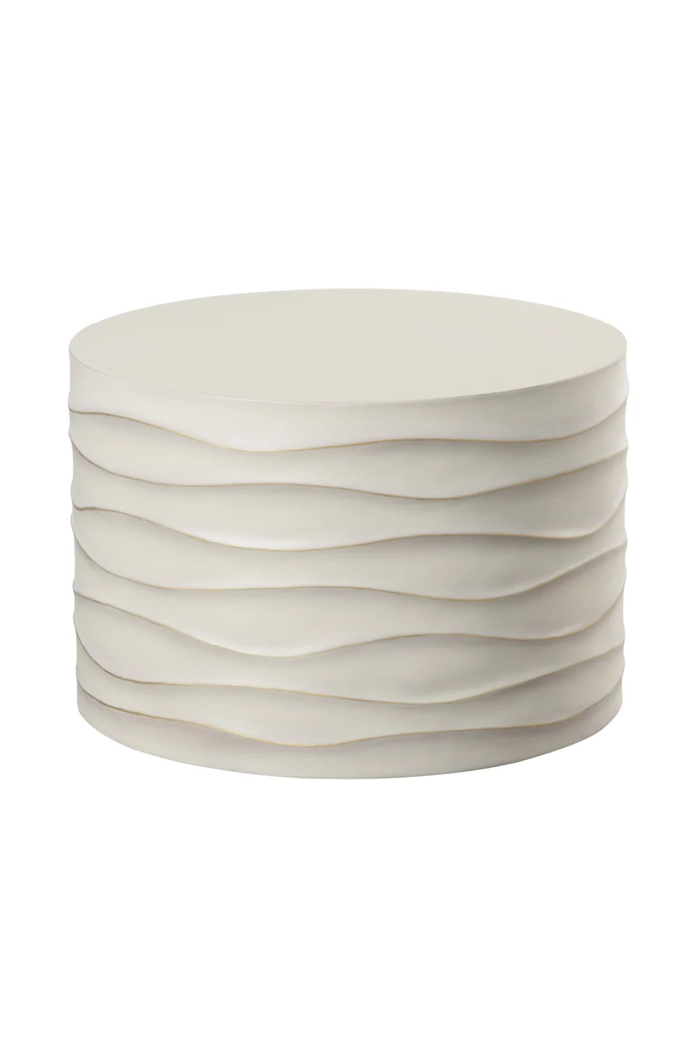 Luxury Corey Concrete Round Coffee Table Modern Italian Style for Villa