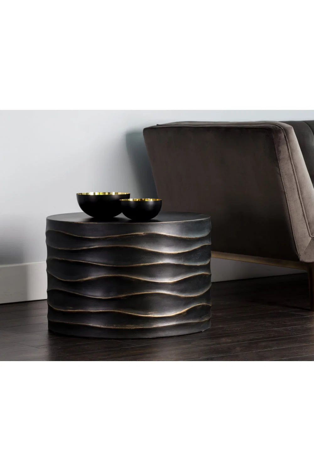 Luxury Corey Concrete Round Coffee Table Modern Italian Style for Villa