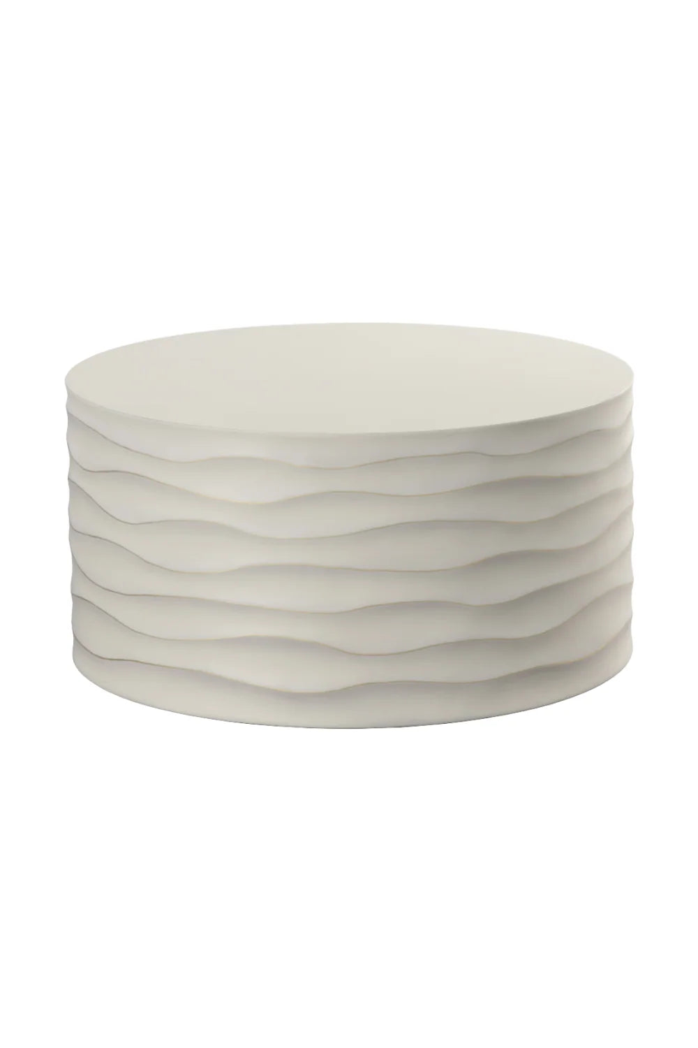 Luxury Corey Concrete Round Coffee Table Modern Italian Style for Villa
