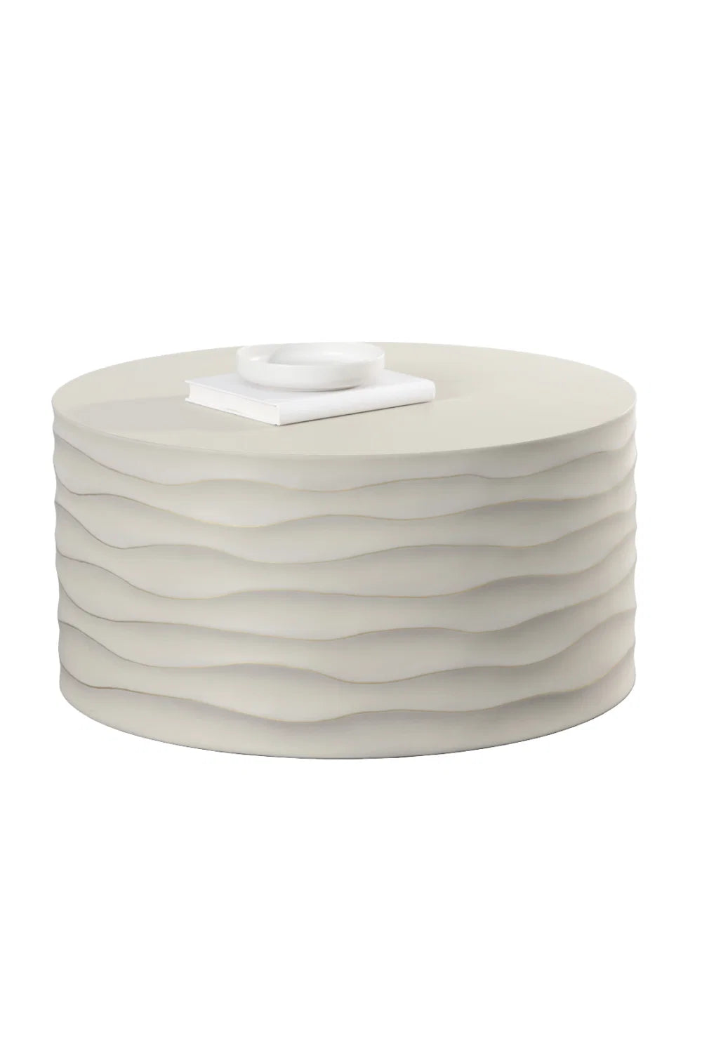 Luxury Corey Concrete Round Coffee Table Modern Italian Style for Villa