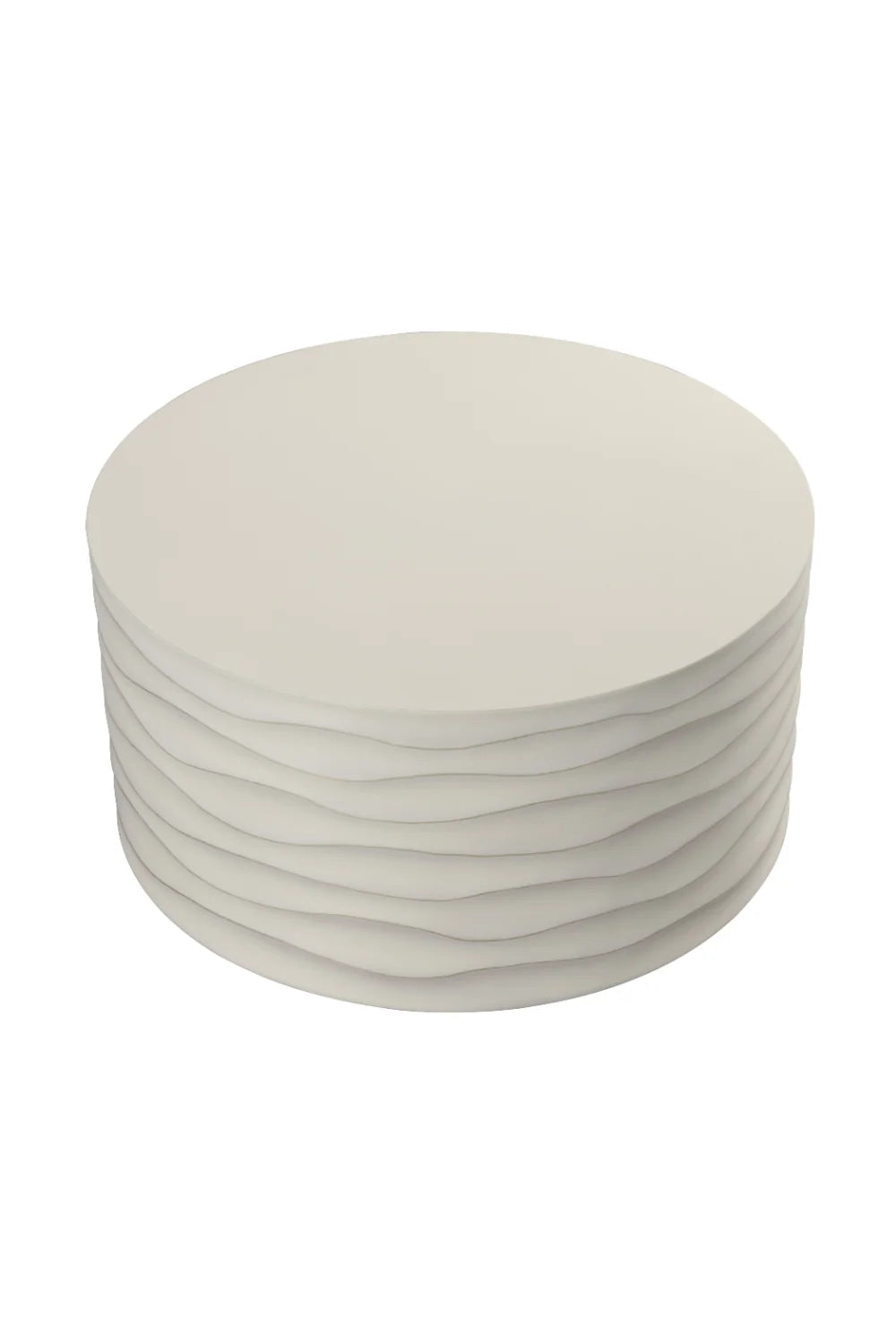 Luxury Corey Concrete Round Coffee Table Modern Italian Style for Villa