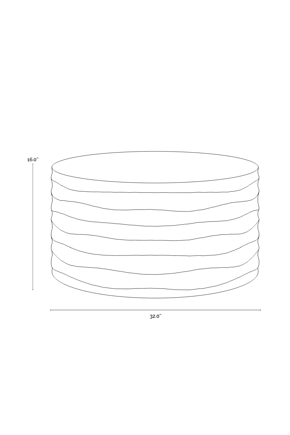 Luxury Corey Concrete Round Coffee Table Modern Italian Style for Villa