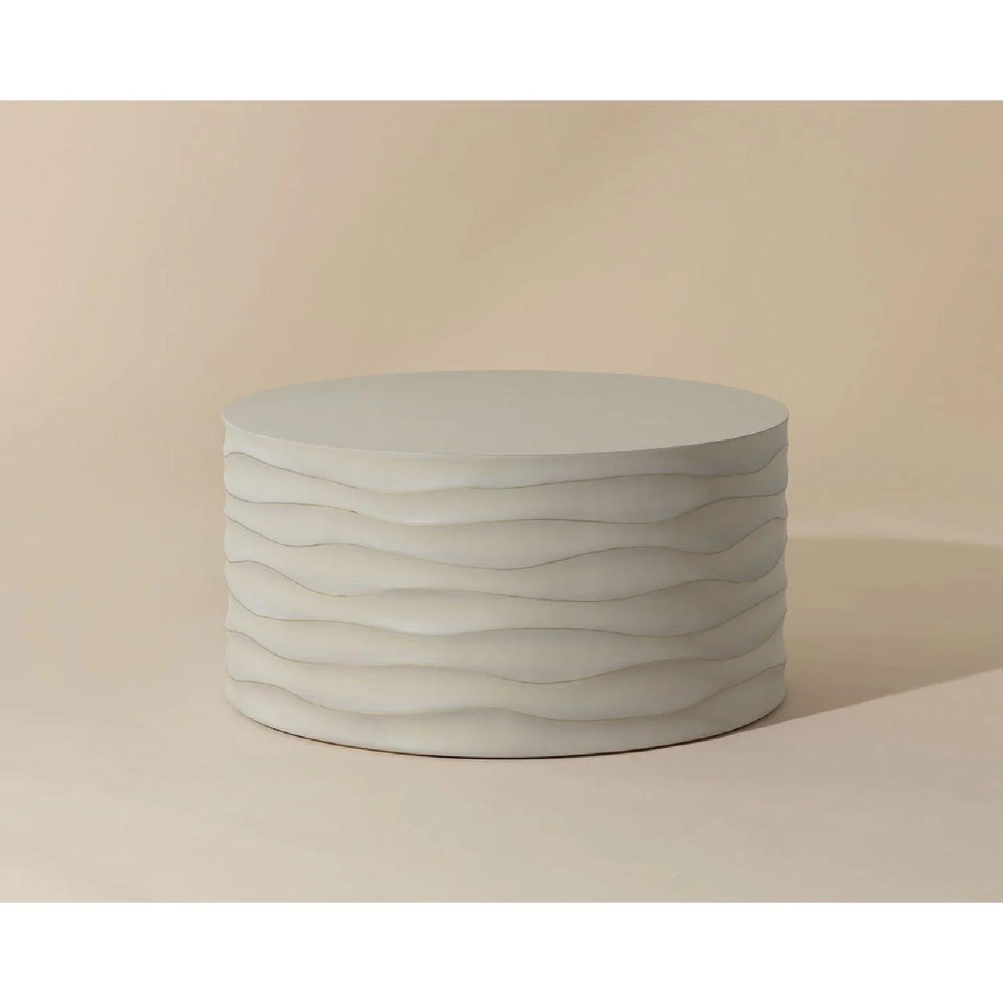 Luxury Corey Concrete Round Coffee Table Modern Italian Style for Villa