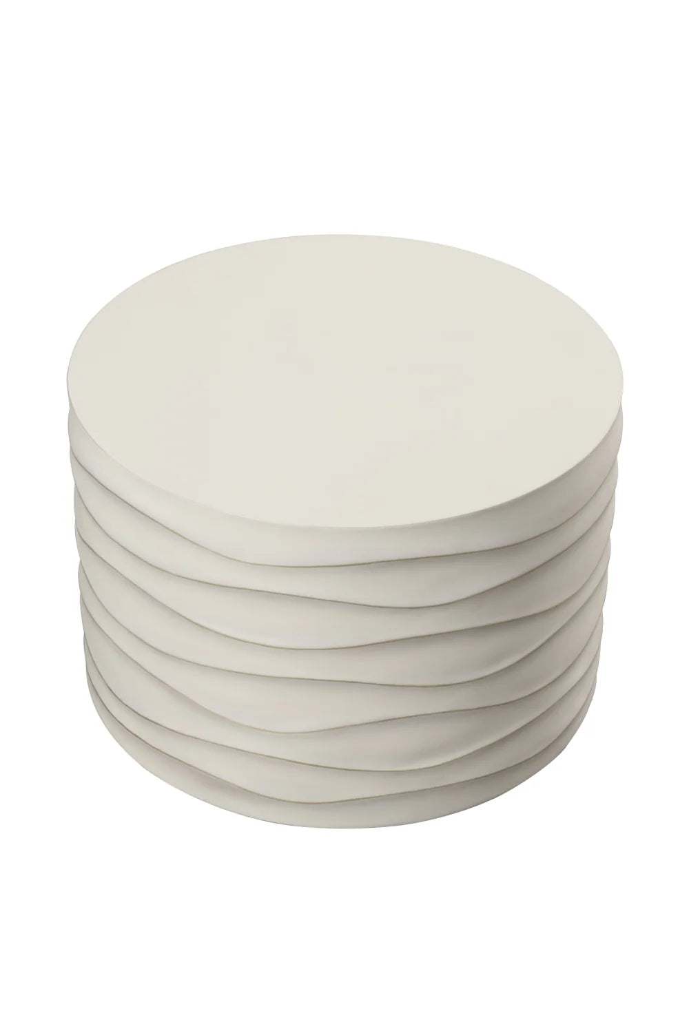 Luxury Corey Concrete Round Coffee Table Modern Italian Style for Villa
