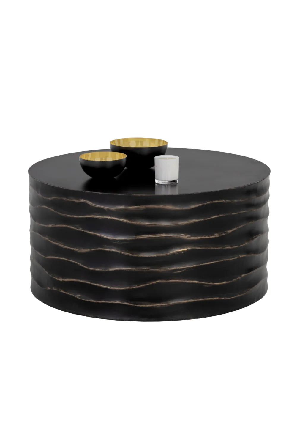 Luxury Corey Concrete Round Coffee Table Modern Italian Style for Villa