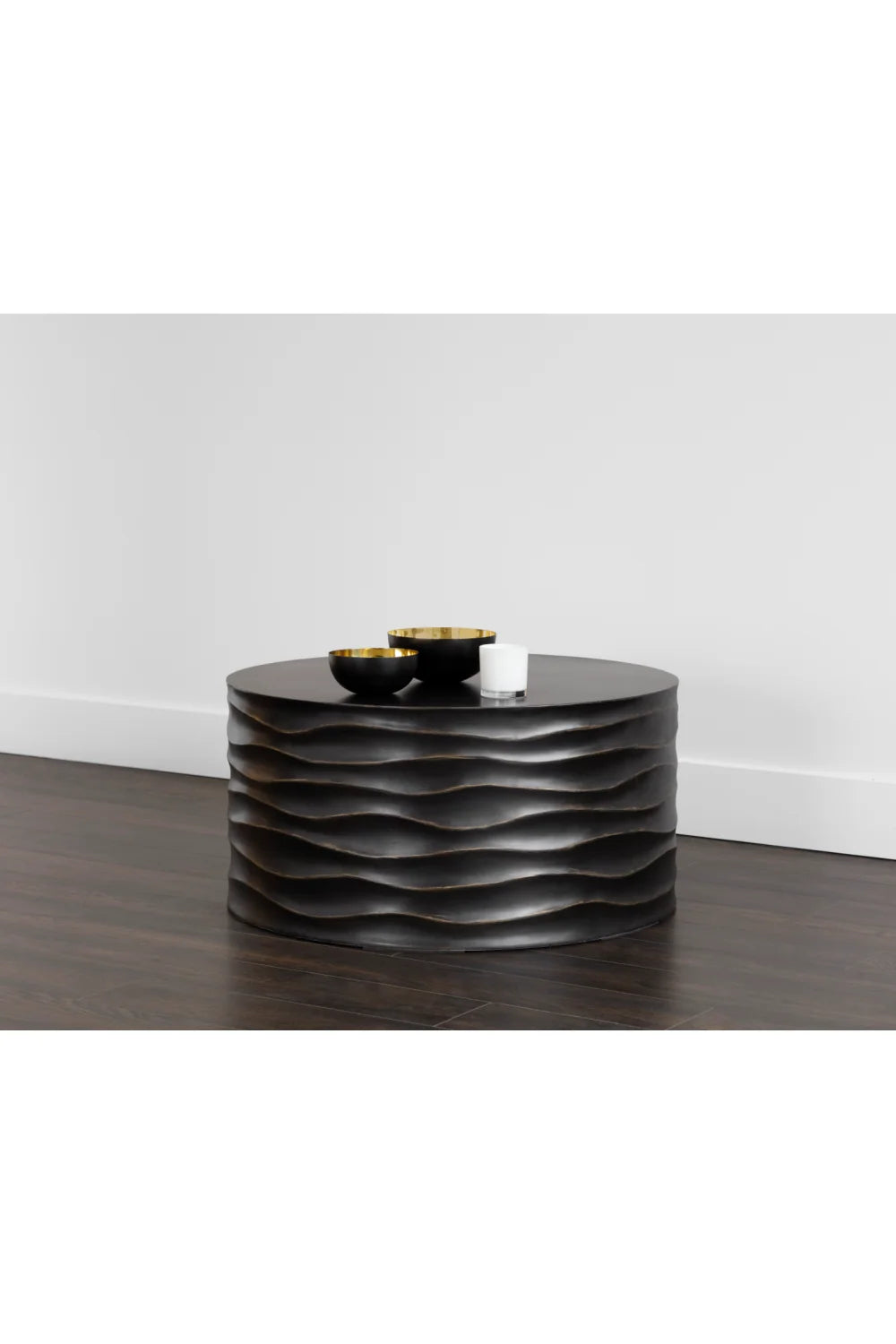 Luxury Corey Concrete Round Coffee Table Modern Italian Style for Villa