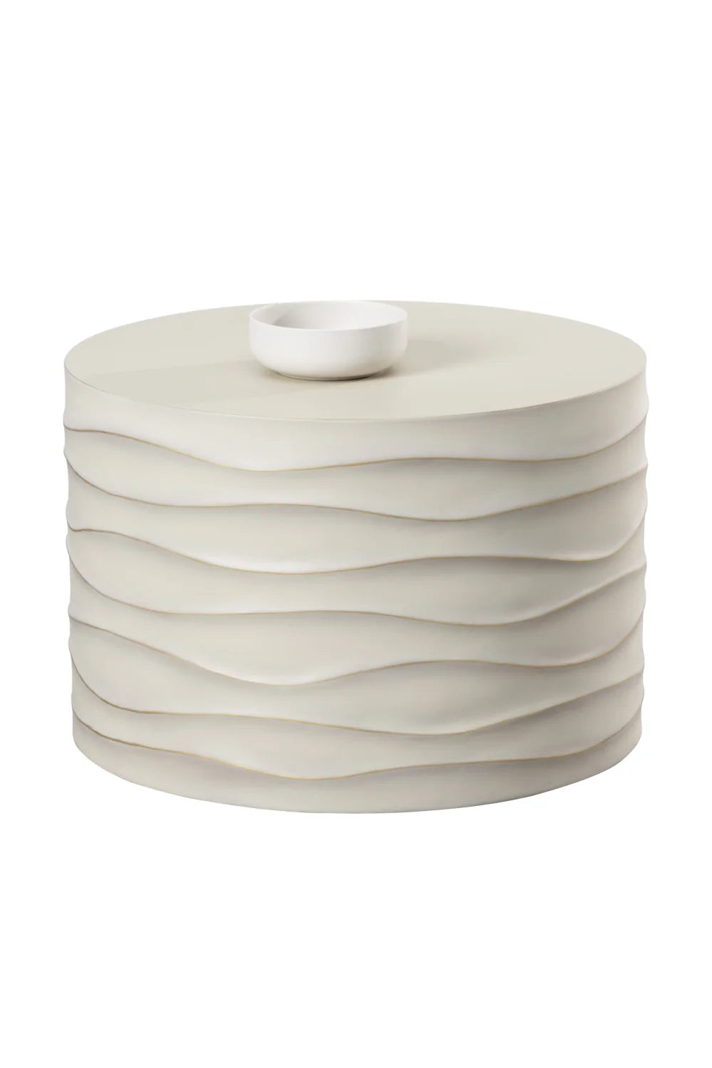 Luxury Corey Concrete Round Coffee Table Modern Italian Style for Villa