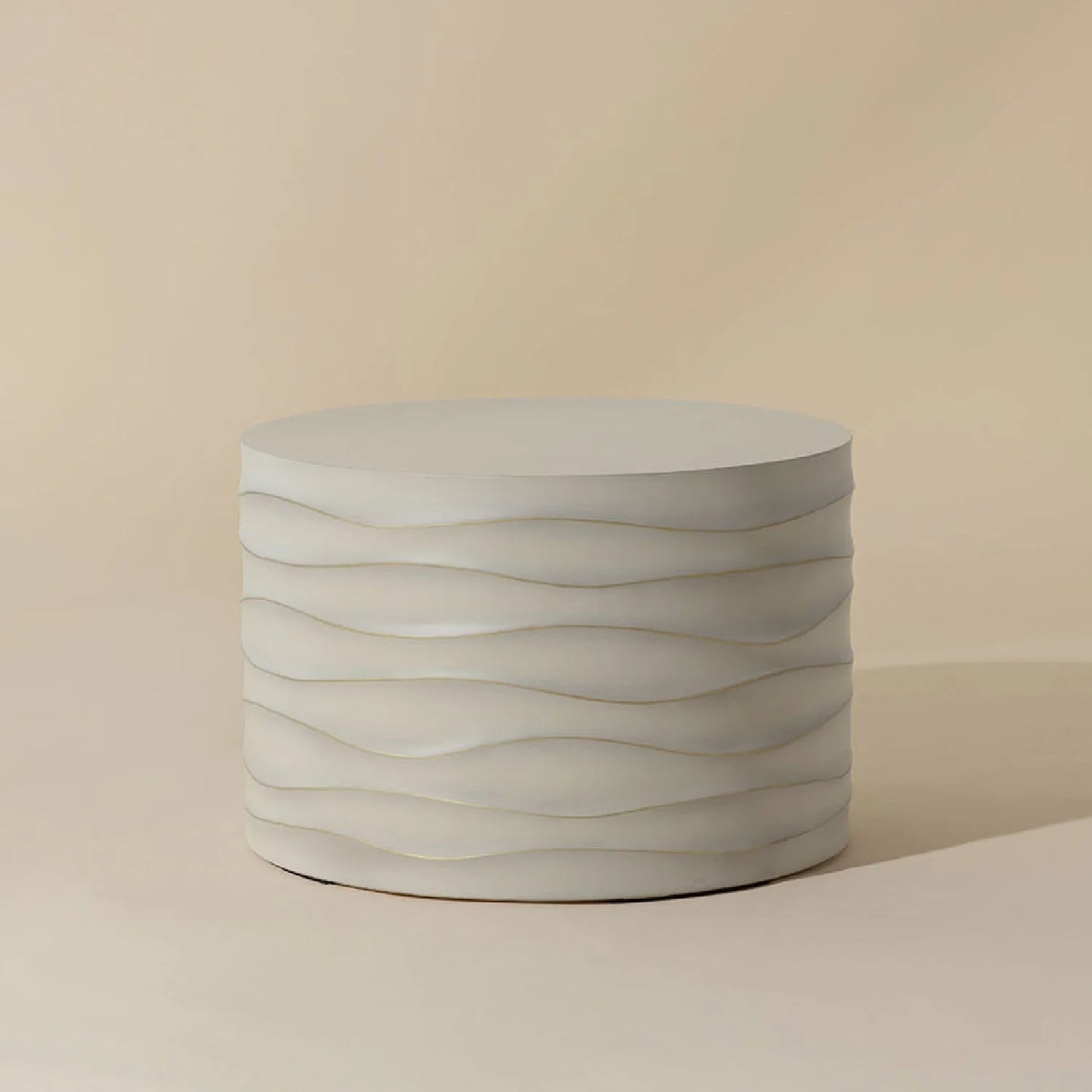 Luxury Corey Concrete Round Coffee Table Modern Italian Style for Villa