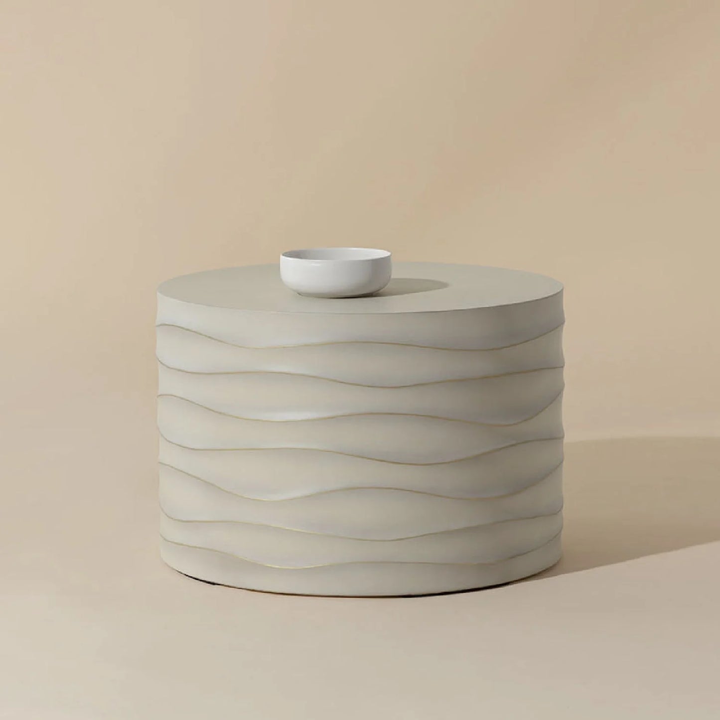 Luxury Corey Concrete Round Coffee Table Modern Italian Style for Villa