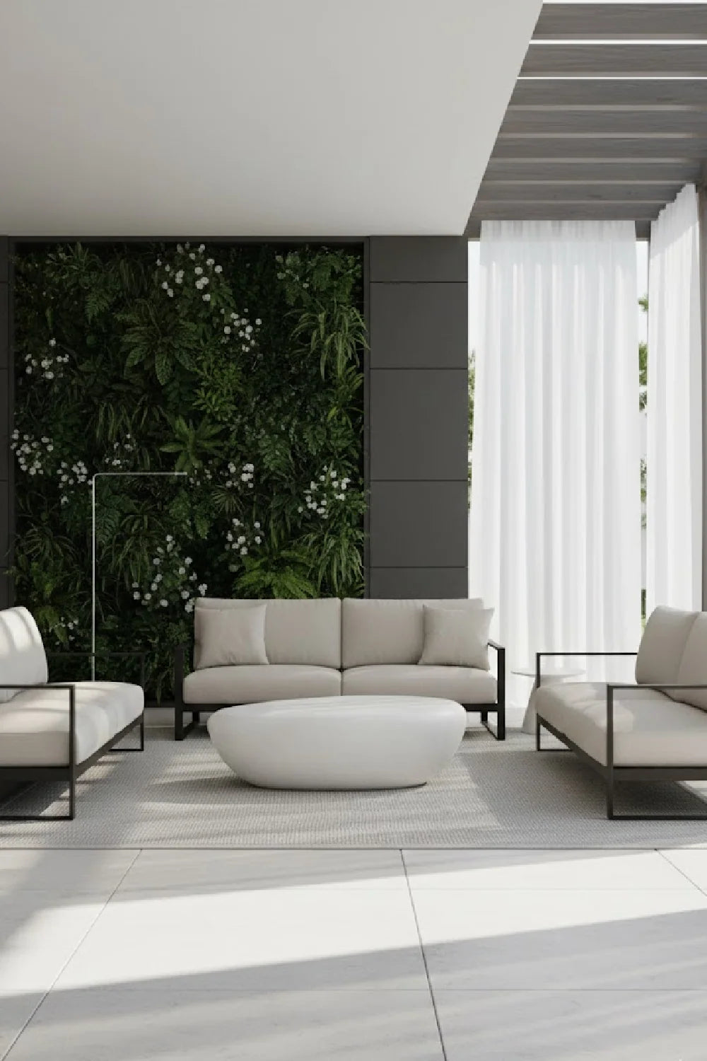 Luxury Corvo Concrete Coffee Table Modern Italian Style for Villa