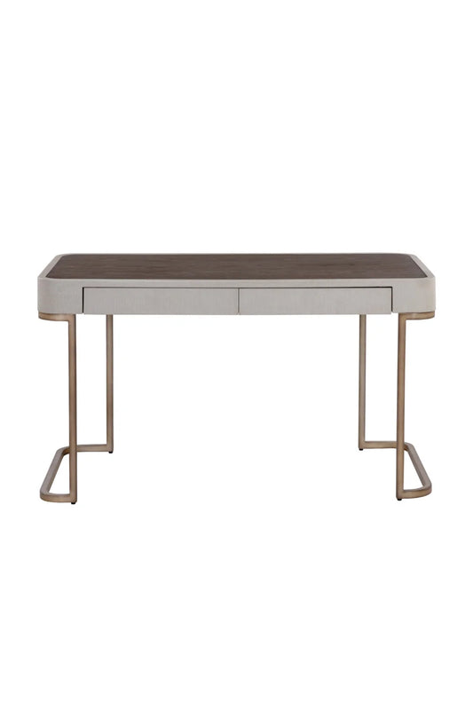 Luxury Cream 2-Drawer Modern Desk European Style for Villa