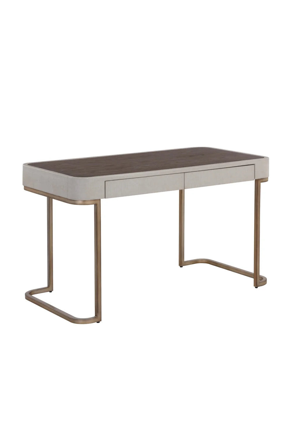 Luxury Cream 2-Drawer Modern Desk European Style for Villa