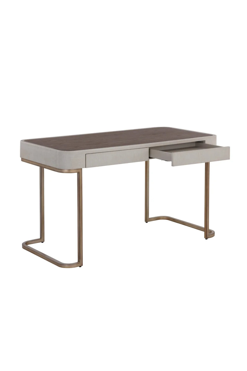 Luxury Cream 2-Drawer Modern Desk European Style for Villa