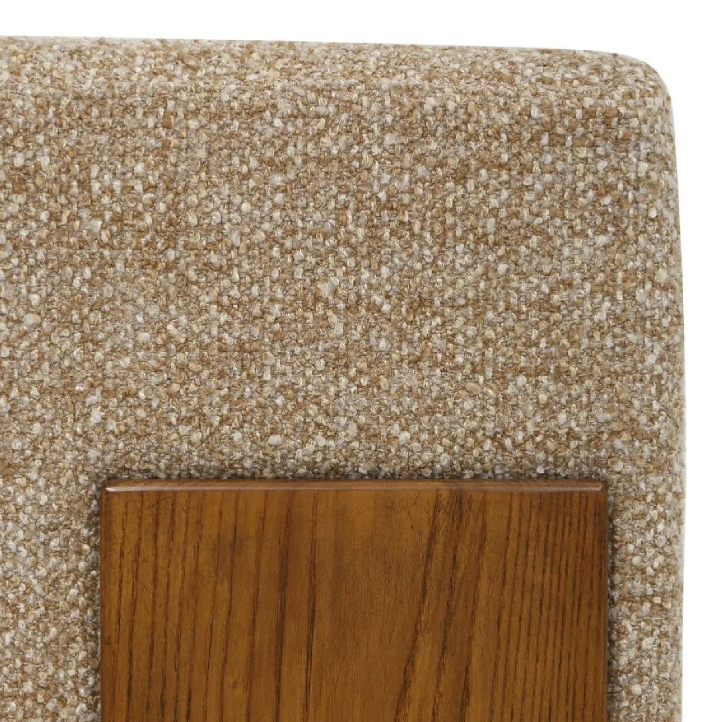 Luxury Cream Boucle Accent Chair Modern Italian Style for Villa