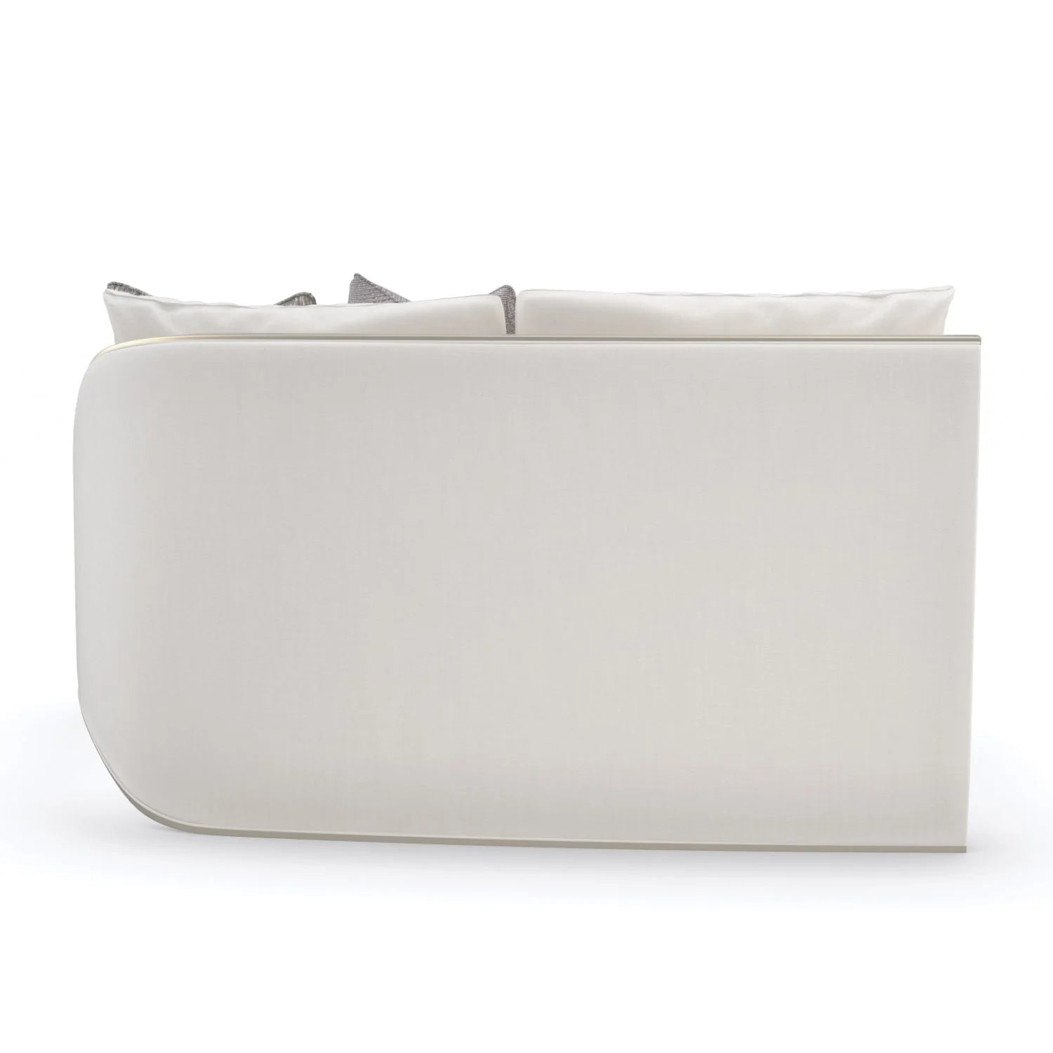 Luxury Cream Chenille Sectional Sofa Modern Italian Style for Villa