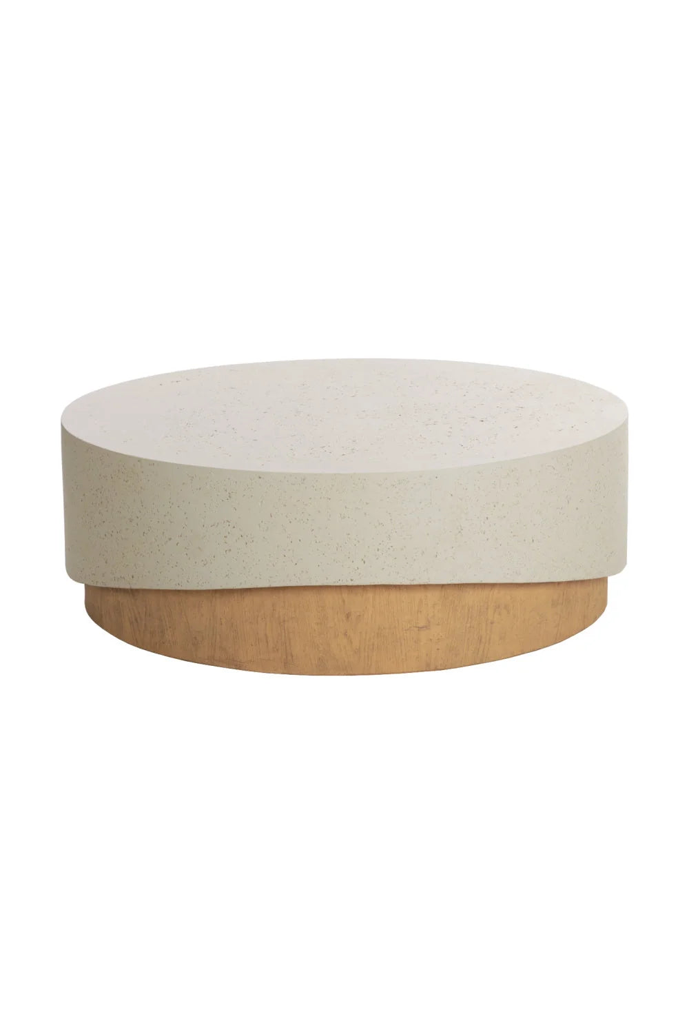 Luxury Cream Concrete Coffee Table Modern Italian Style for Villa