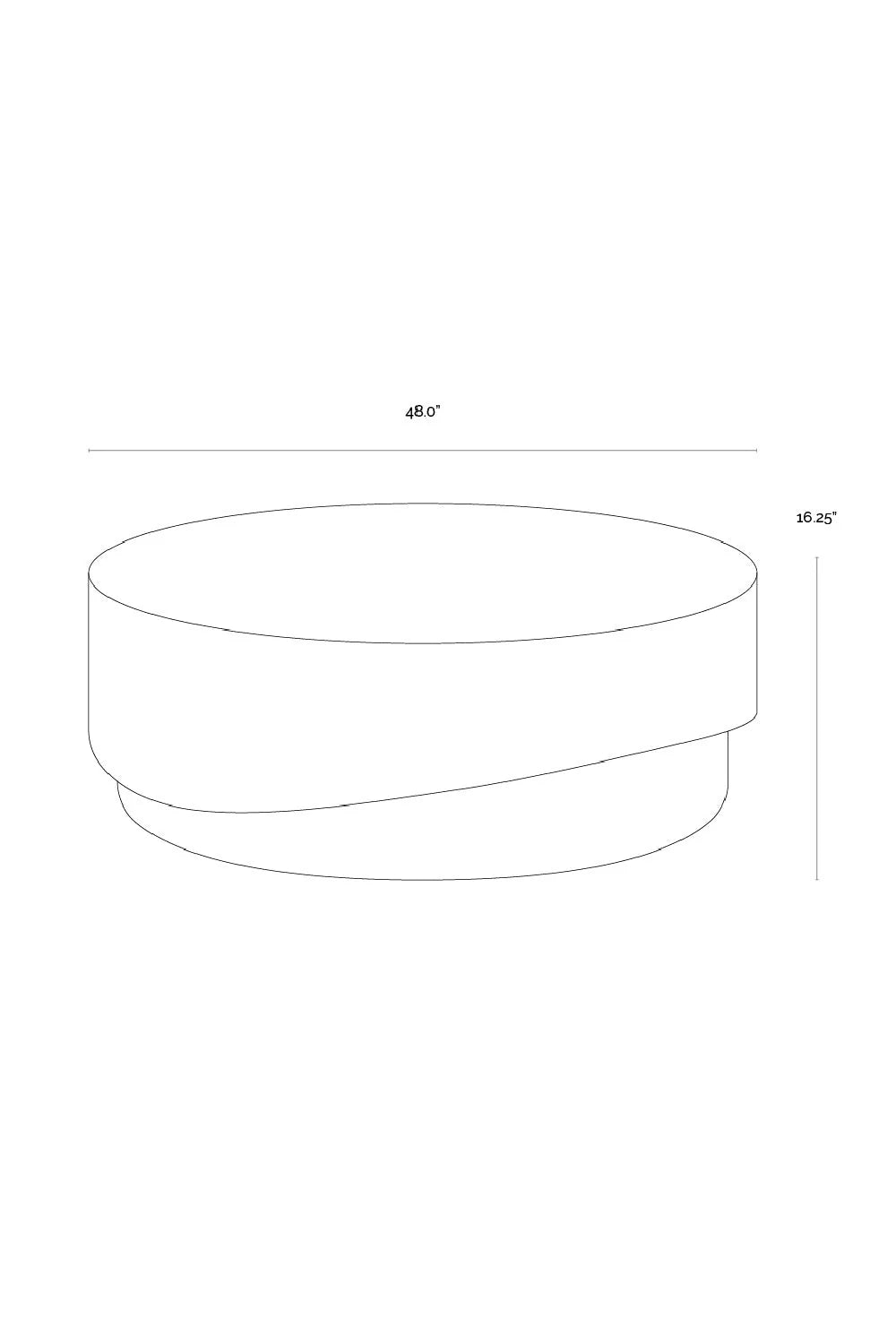 Luxury Cream Concrete Coffee Table Modern Italian Style for Villa