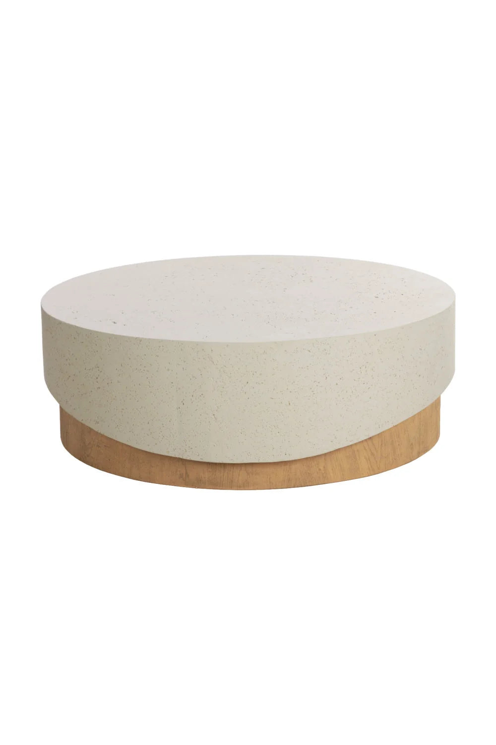 Luxury Cream Concrete Coffee Table Modern Italian Style for Villa