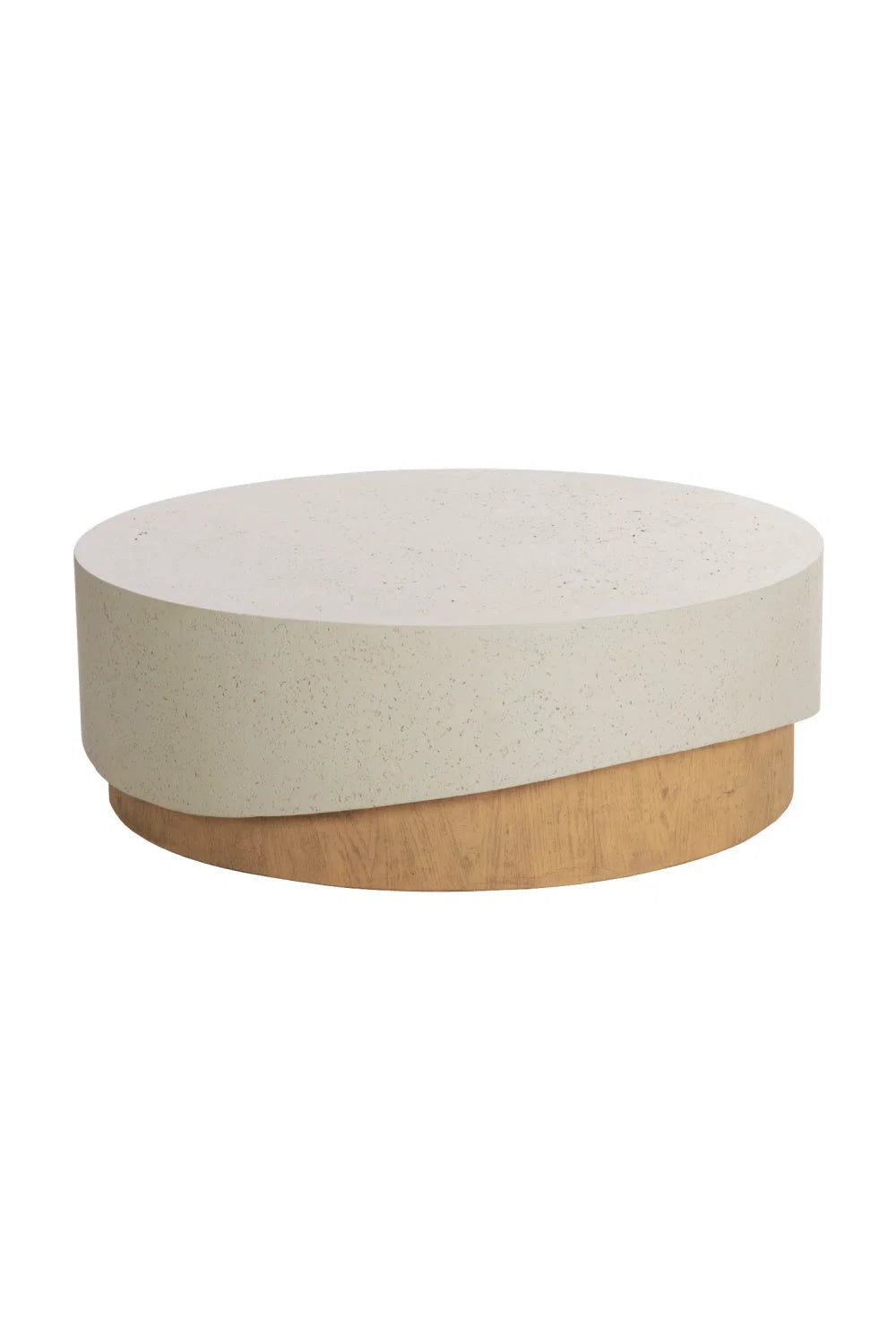 Luxury Cream Concrete Coffee Table Modern Italian Style for Villa