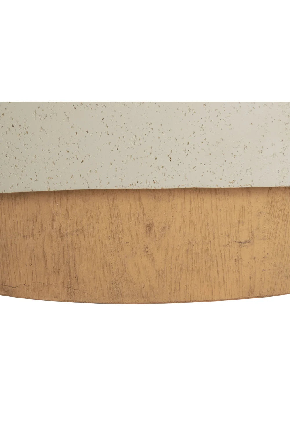 Luxury Cream Concrete Coffee Table Modern Italian Style for Villa