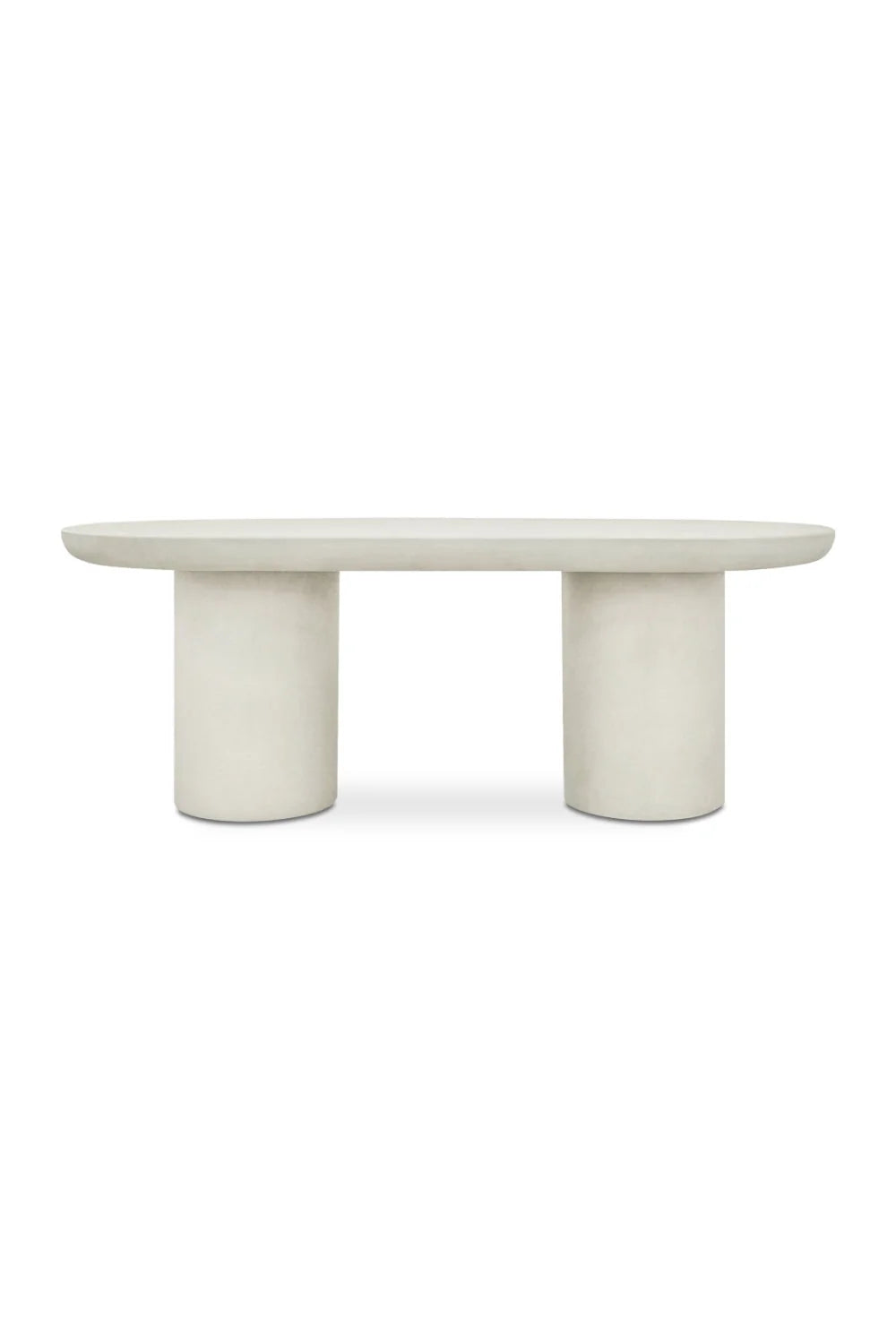 Luxury Cream Concrete Dining Table Modern Italian Style for Villa
