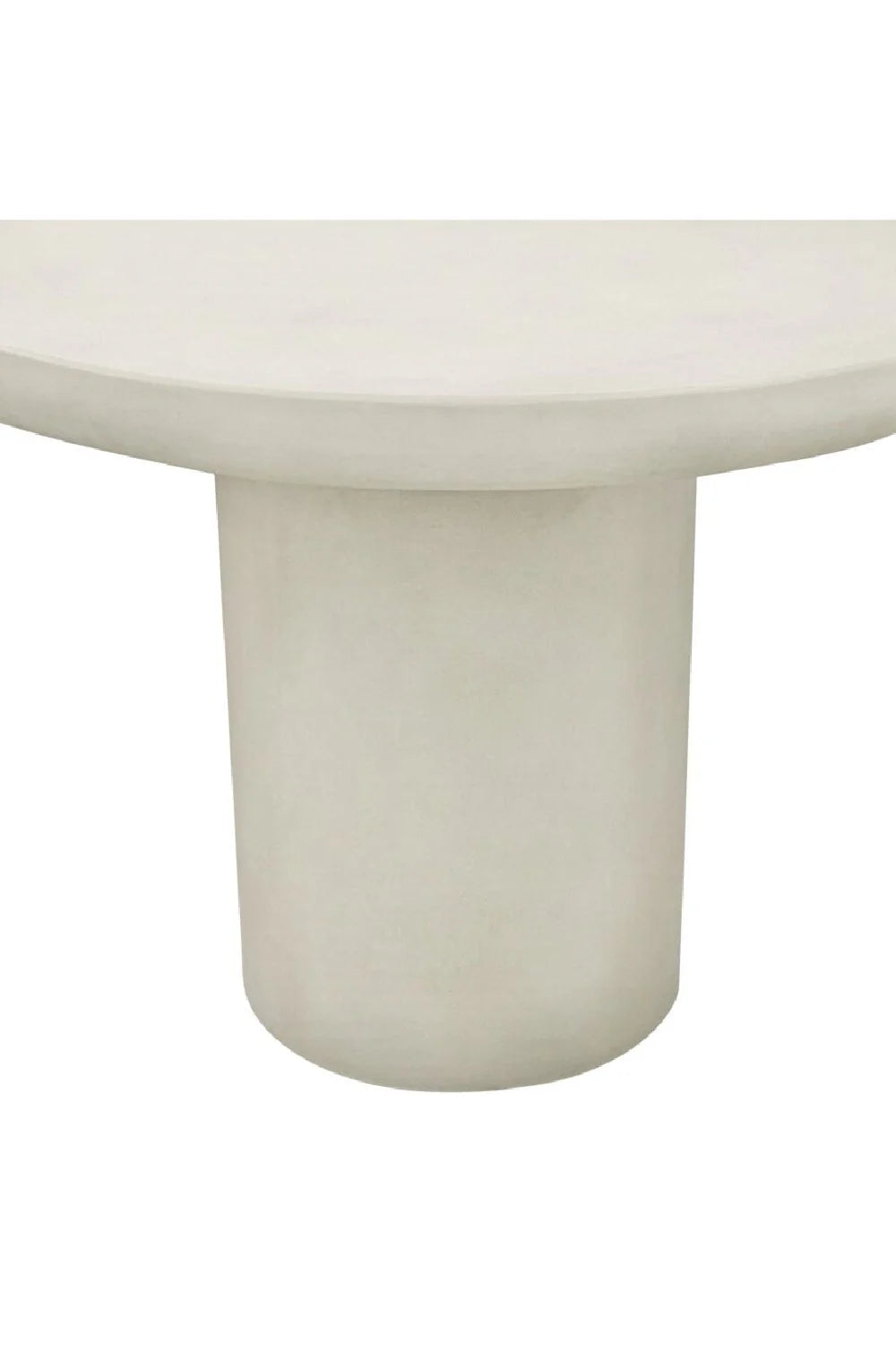 Luxury Cream Concrete Dining Table Modern Italian Style for Villa