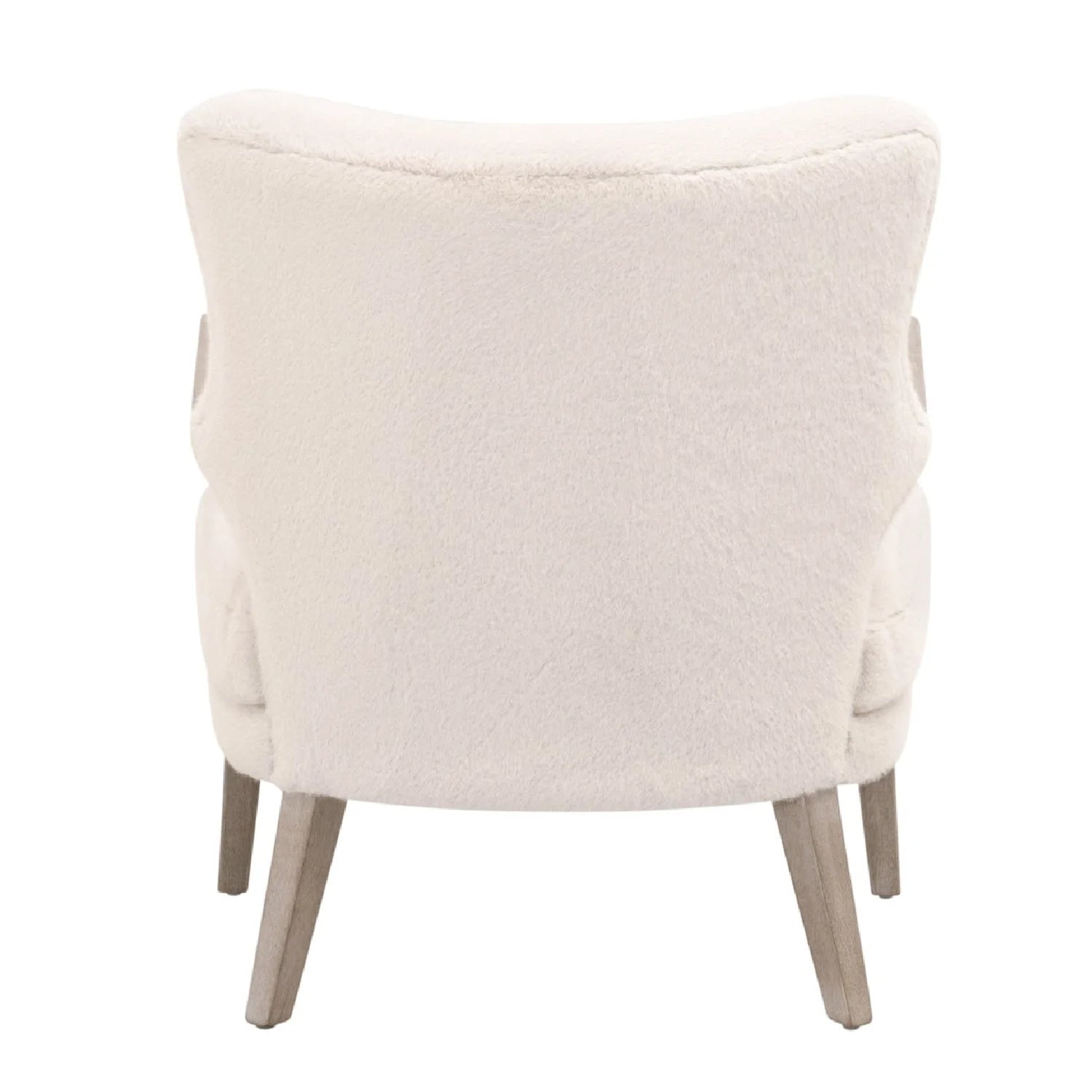 Luxury Cream Fabric Accent Lounge Chair Modern Italian Style for Villa