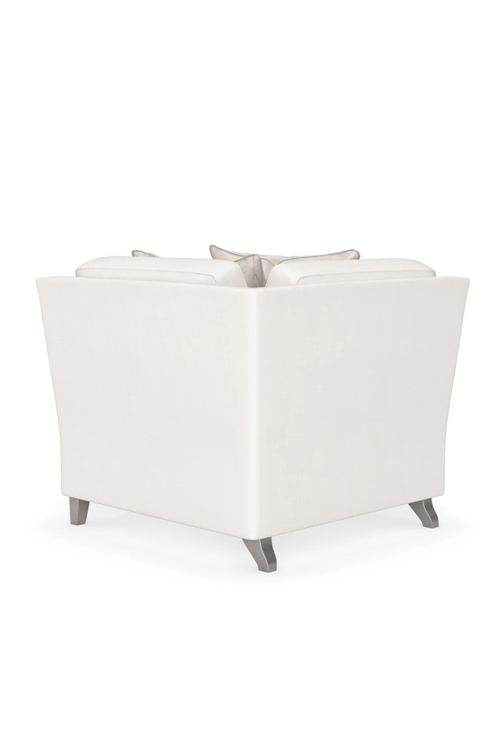Luxury Cream Fabric Corner Sofa Modern Italian Style for Villa
