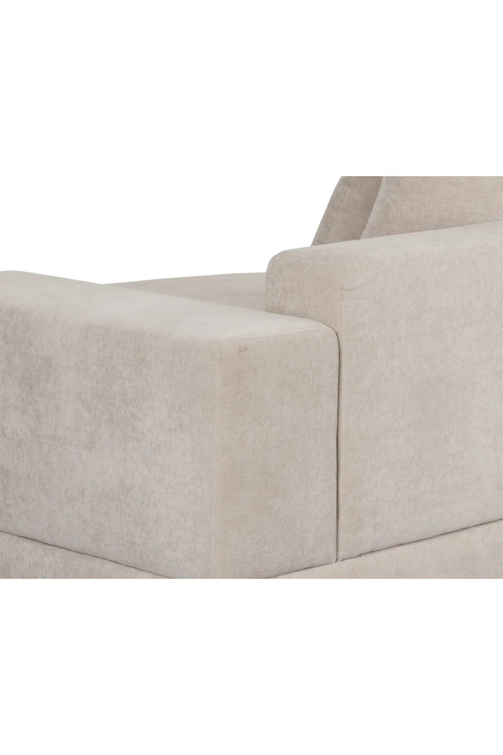 Luxury Cream Fabric Curved Sofa Modern Italian Style for Villa