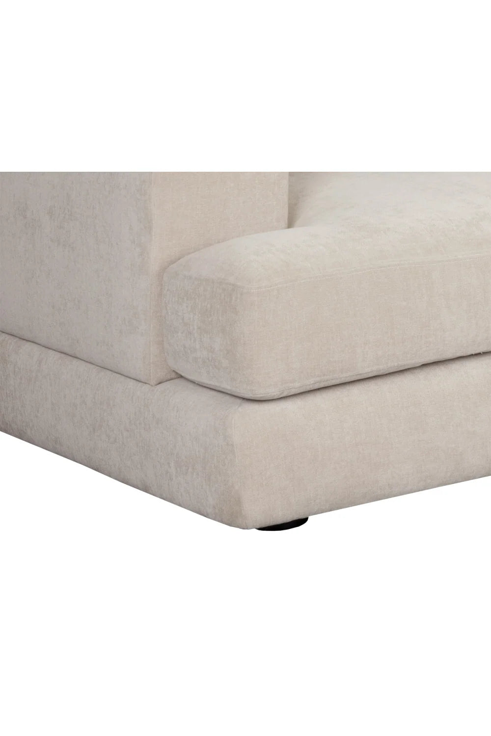 Luxury Cream Fabric Curved Sofa Modern Italian Style for Villa