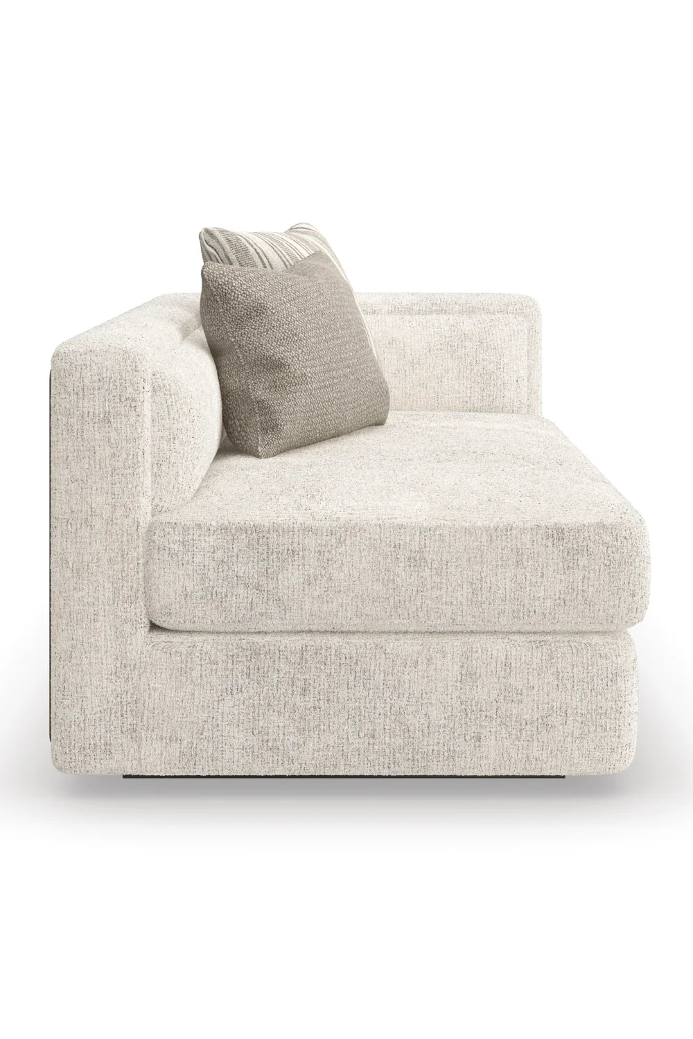 Luxury Cream Fabric Sectional Sofa Modern Italian Style for Villa