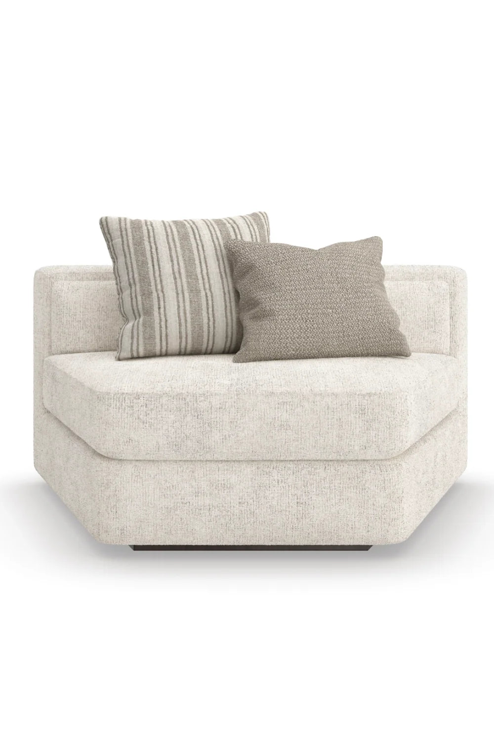 Luxury Cream Fabric Sectional Sofa Modern Italian Style for Villa